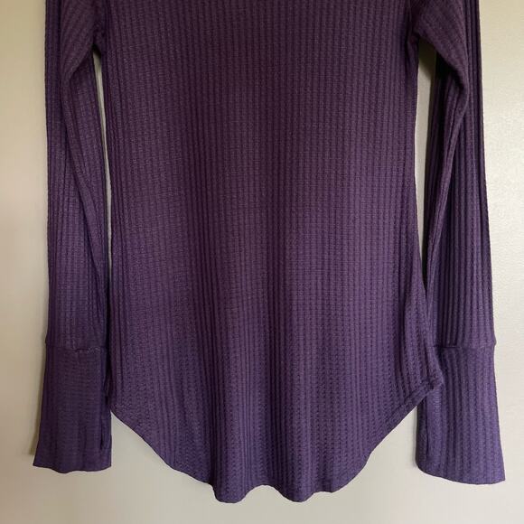 Chaser Waffle Knit Turtleneck Amethyst Purple Size Large Casual Comfortable - Picture 14 of 16